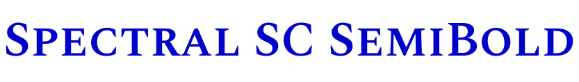 Spectral SC SemiBold fuente